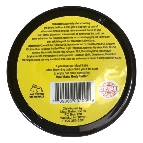 Maui Babe Moisturizing Body Butter 8 Ounce - Picture 3 of 3